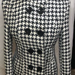 Houndstooth blazer